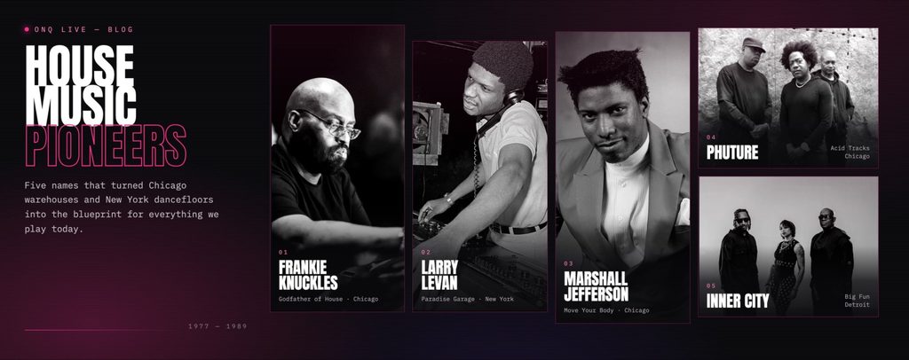 House Music Pioneers and Early Innovators
