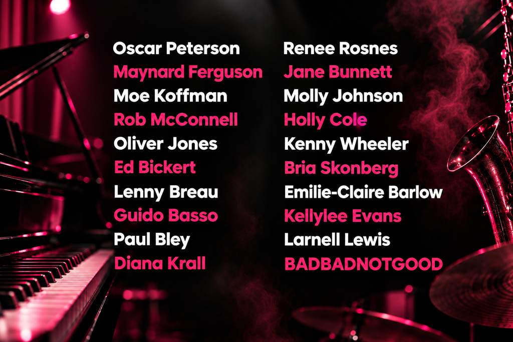 20 Canadian Jazz Artists